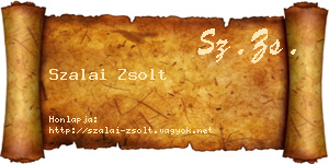 Szalai Zsolt névjegykártya